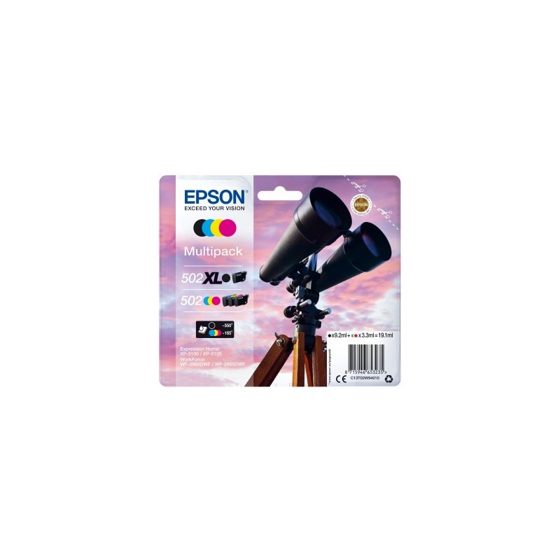 Epson 502/502XL Multipack - 4er-Pack - 19.1 ml